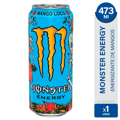 Bebida Energizante Monster Energy Sabor Mango Loco 473ml