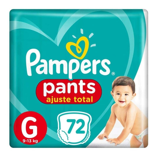 Fralda Pants Ajuste Total Tamanho G 72 Unidades Pampers Gênero Sem gênero