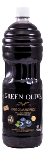 Jugo De Arandanos Con Chia Y Stevia Green Olive 1.5 L