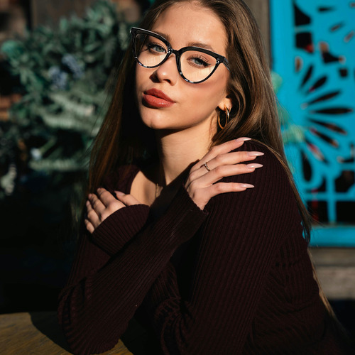 Lentes Para Computadora Mujer Anti Luz Azul Ojos De Gato Muy De Moda Proteger Los Ojos Para Pantalla Electrónica Diseño Clásico