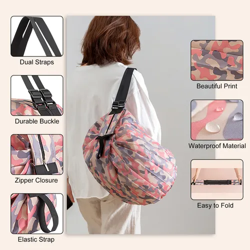 Bolso Plegable De Nylon Reutilizable Para Viajar