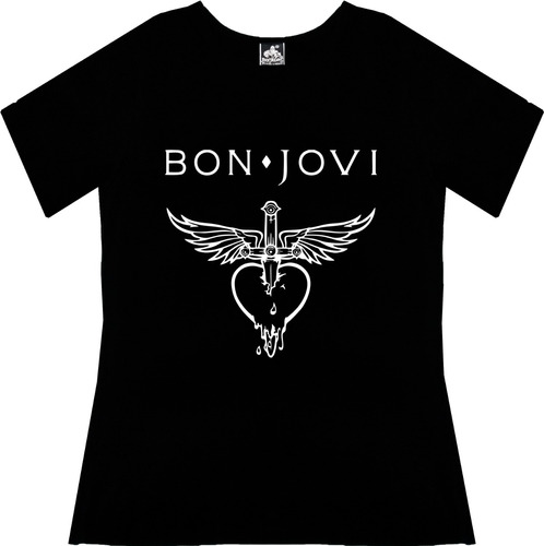 Blusa Bon Jovi Dama Rock Metal Tv Camiseta Urbanoz