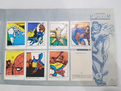 Imagen 6 de 10 de Álbum De Figuritas Capitán América Superhéroes '80 Mag 58821
