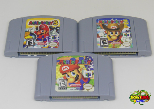 Lote C/ Coleção Mario Party 1 2 3 Nintendo 64 Novos N64 Kit