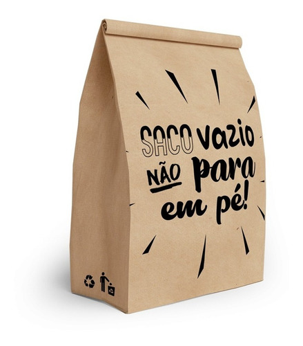 Sacola Kraft Média 24,5x11,5x34 - 250 Unds. Promoção.