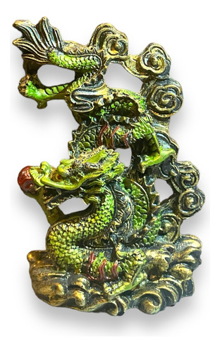 Dragón Año Chino Figura De Resina 11cm Feng Shui
