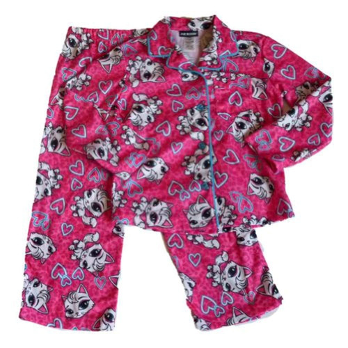 Joe Boxer Girls Pink Franela Sleepwear Set