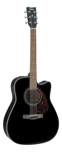 Guitarra Electroacústica Yamaha FX370C para diestros black palo de rosa brillante
