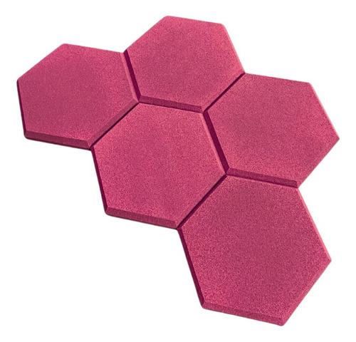 Espuma Acústica Hexagonal Colorida 30cm X 2cm 90 Pçs