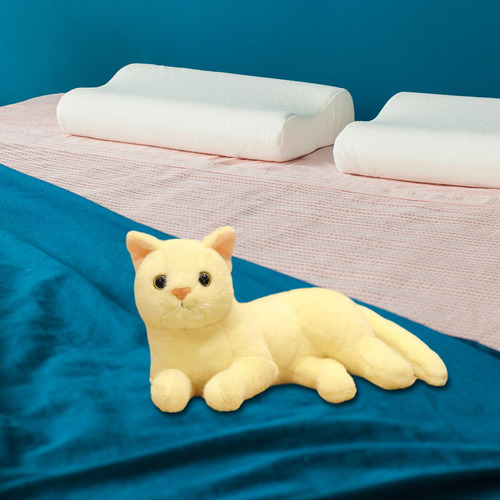 Muñecos De Gato De Peluche, Animales De Amarillo Beis