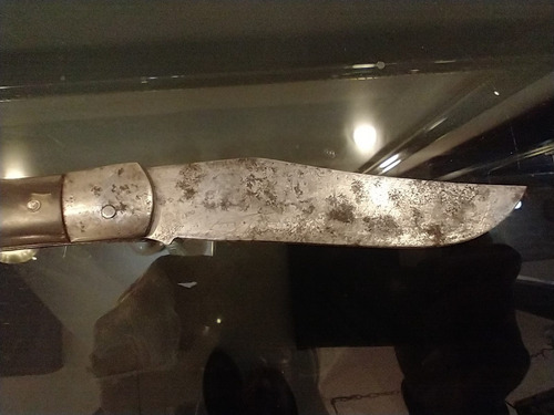 Imagen 7 de 10 de Antigua Navaja Con Cachas De Asta Y Metal 11cm De Hoja