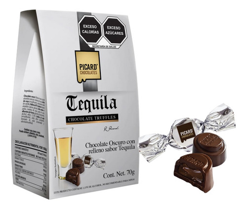 Picard Choc. Pirámide Tequila 70 Gr