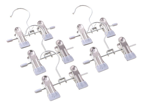 5x Pinzas Para Ropa, Pinzas Para Ropa De Acero Gris