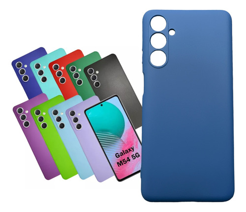 Funda Para Samsung Galaxy M54 Protector Case Silicon +vidrio