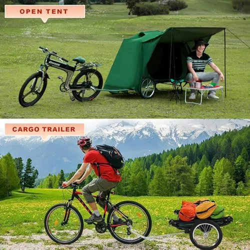Remolque Tienda Para Bicicleta - Camping Rápido, Resistente
