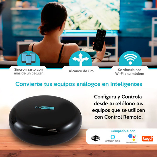 Controlador Infrarrojo Wifi L10 Compatible Con Alexa Y Googl