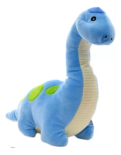 Dinosaurio Cuello Largo De Peluche Soft Celeste Suave