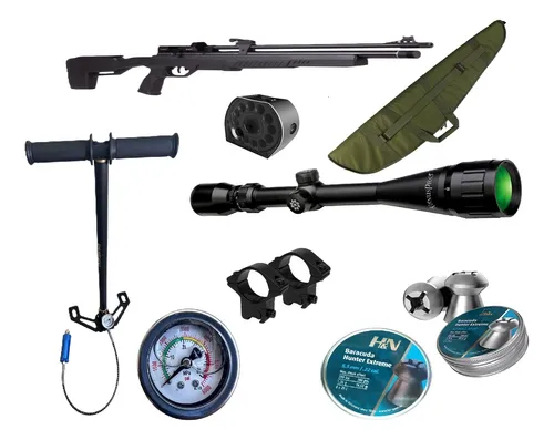 comprar Kit Rifle Pcp Crosman Icon +cargador +funda+bombin+postones+