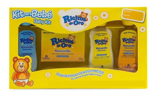 Kit De Bebe Shampoo Jabon Crema Corporal Agua De Colonia