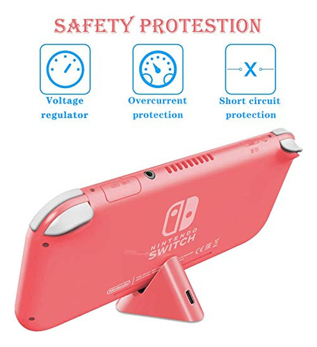 Pack De Estacin De Carga Para Nintendo Switch Lite (coral)