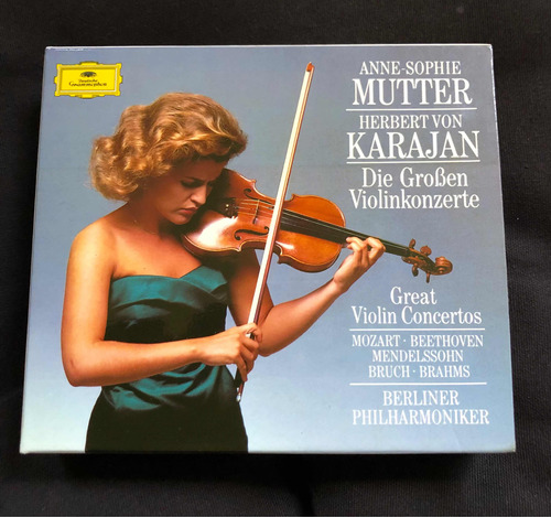 Anne Sophie Mutter Karajan Violín Concertos 4cds Boxset Ger