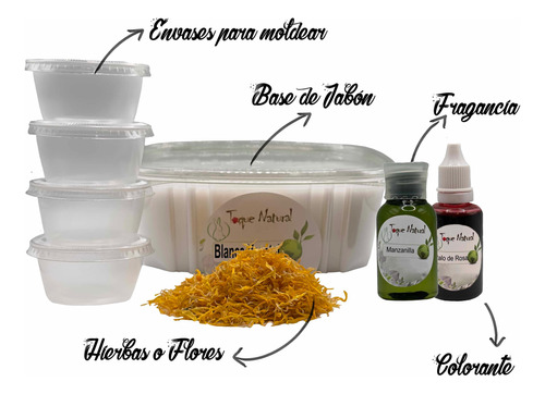 Kit Iniciación Jabones Naturales | Toque Natural