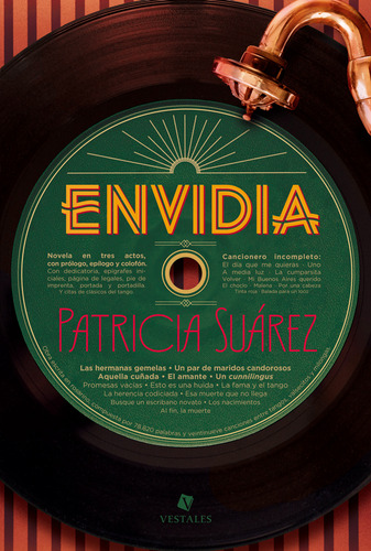 Envidia, de Patricia Suarez. Editorial Vestales, tapa blanda en español, 2023