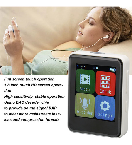 Reproductor De Mp3 Bluetooth 5.0, Inteligente, Hd, Reducción