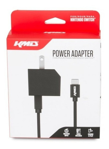 Cargador Kmd Ac Usb 2 En 1 Compatible Con Switch