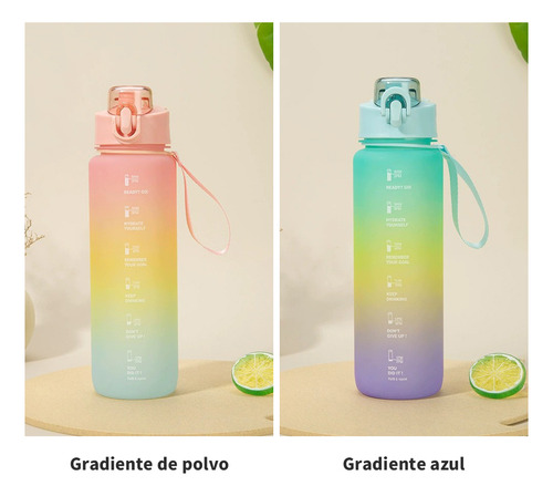Coqueteleira com design gradiente para suplementos esportivos, cor azul
