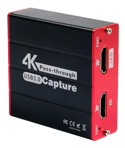 Capturadora De Video Usb 3.0 4k Hdmi Para Consolas De Juegos