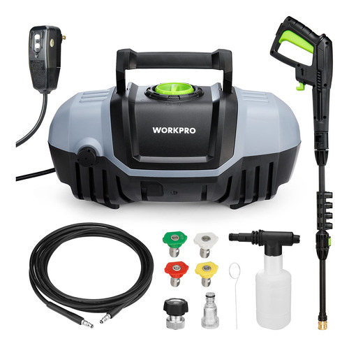 Workpro Lavadora A Presion Compacta, 1900 Max Psi 1.8 Gpm 12