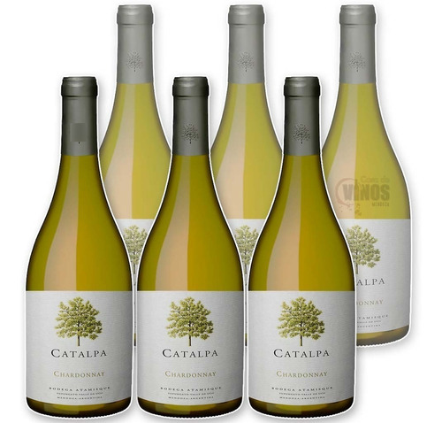 Vino Catalpa Chardonnay 750ml Caja X6 Bodega Atamisque