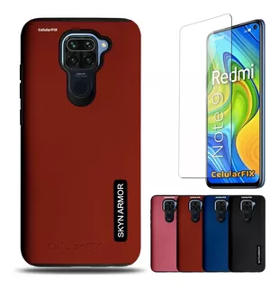 Funda P/ Xiaomi Redmi Note 9, New Case Skyn Armor + Mica