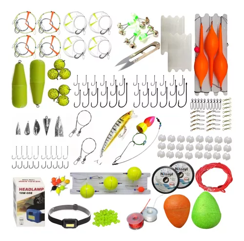 Kit Articulos Pesca Completo Variada Rio Y Laguna Accesorios