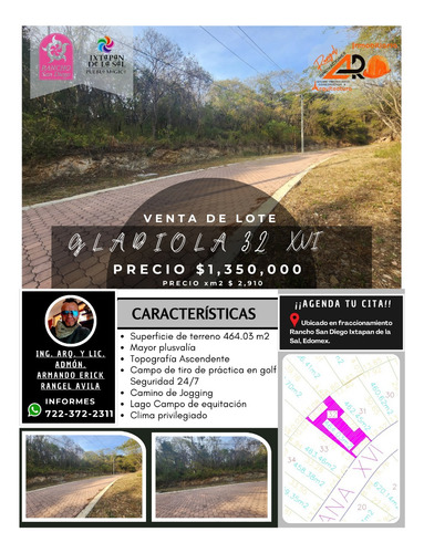 Venta Lote Gladiola 32 En Calle Privada De Nueva Zona De Fracc Rancho San Diego Ixtapan De La Sal Edomex Con Todos Los Servicios Y Vistas Panorámicas.