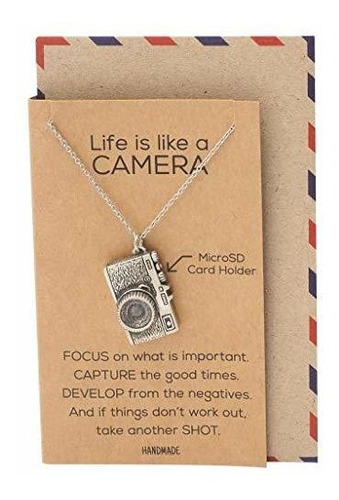 Collar - Cute Vintage Camera Miniature Jewelry For Women, Ph