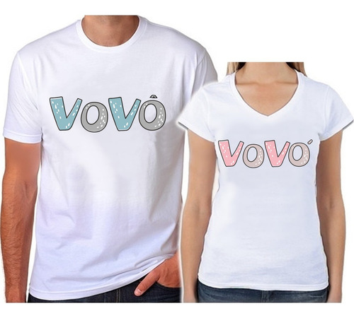 Kit Camisetas Blusas Presente Vovó E Vovô Dia Dos Avós 