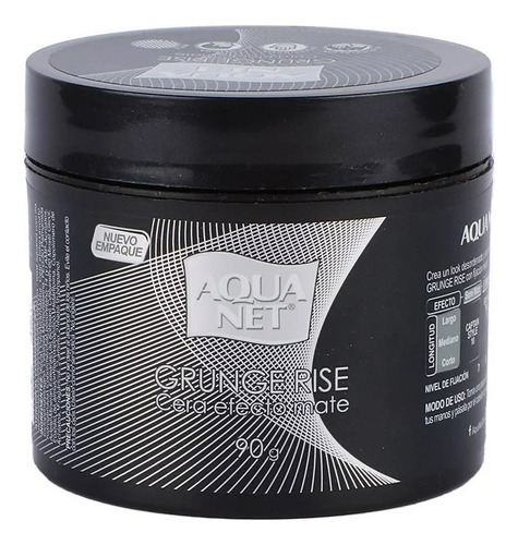 3 Pza Cera Para Peinar Aqua Net Para Caballero Grunge Rise 9