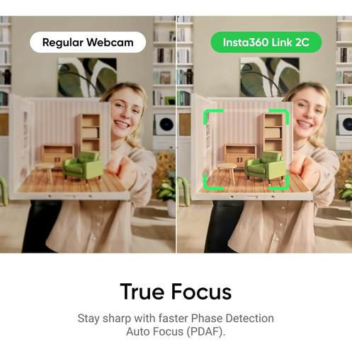 Insta360 Link 2c - Cámara Web 4k Para Pc/mac