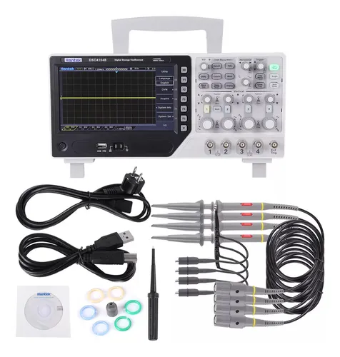 Osciloscopio Hantek Dso4104b 4 Canales 1 Gsa/s 100mhz