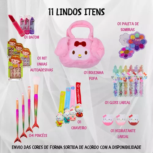 Baú de Maquiagem Infantil Hello Kitty Cores Sortidas 1 Unidade