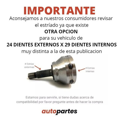 Imagen 2 de 5 de Espiga L/rueda Izq/der Dodge Atitude 1.2l Man 2015-2020 Race