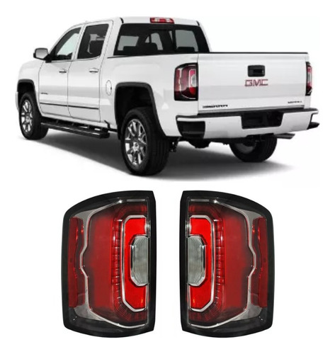 Par Juego Calavera Gmc Sierra Denali 2016-2017-2018 Leds Tyc