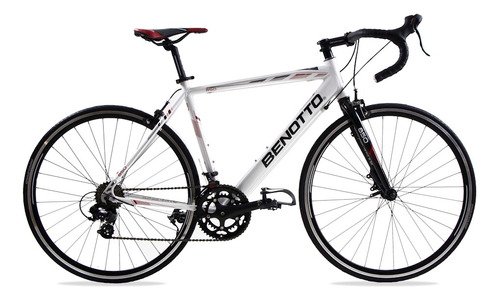 Bicicleta Ruta 850 R700 14v Shimano Aluminio Blanco Benotto