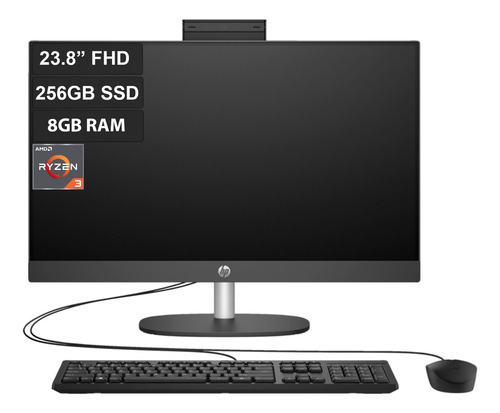Hp All-in-one Pro One 245 G10 Ryzen 3 7320u 8gb 256gb 23,8