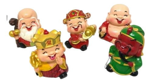 Budas Babys  Set De 5 Unids  En Poliresina  (feng Shui) 