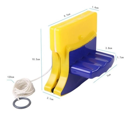 Limpia Vidrios Magnéticos Limpiador De Ventanas Hogar Dptos