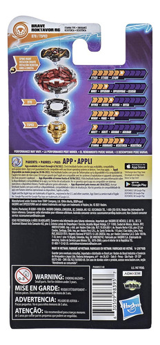 Beyblade Burst Surge Speedstorm Brave Roktavor R6 Spinning T