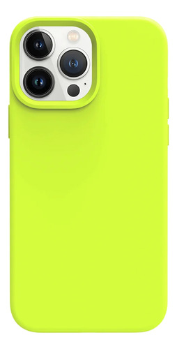 Forro De Silicón Para iPhone 13 Pro - Verde Neon